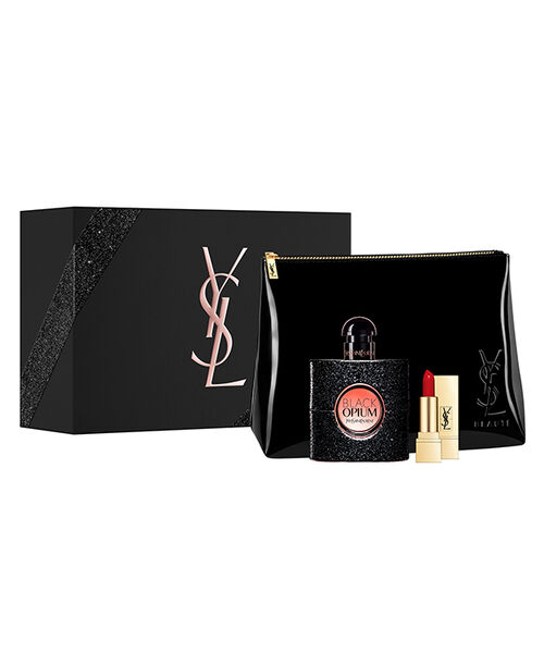 Black Opium + Mini Rouge Pur Couture lipstick + Leather Pouch Gift Set